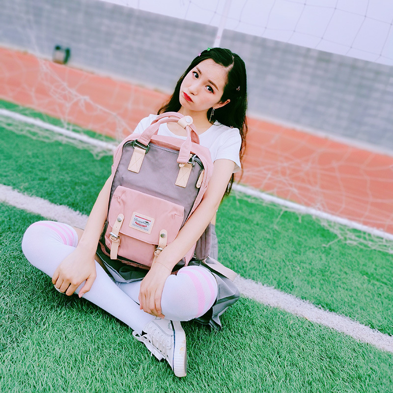 Doughnut Backpack Female Preppy Style the Campus of Middle School Backpack Travel Bag Student Schoolbag