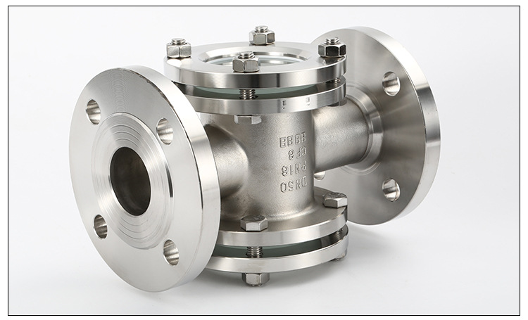 厂家定制管道直通视镜 四通法兰视镜 十字型视镜生产定制