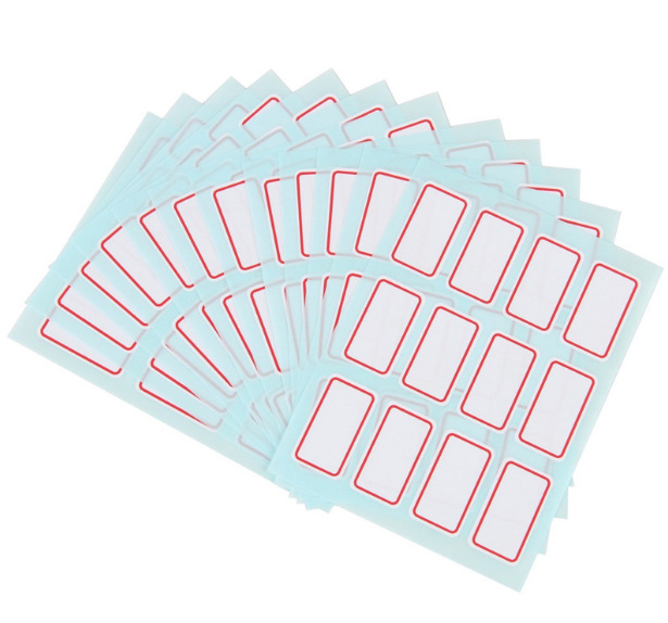 得力文具7184白色不干胶标签贴 自粘性标贴签纸 18*32mm