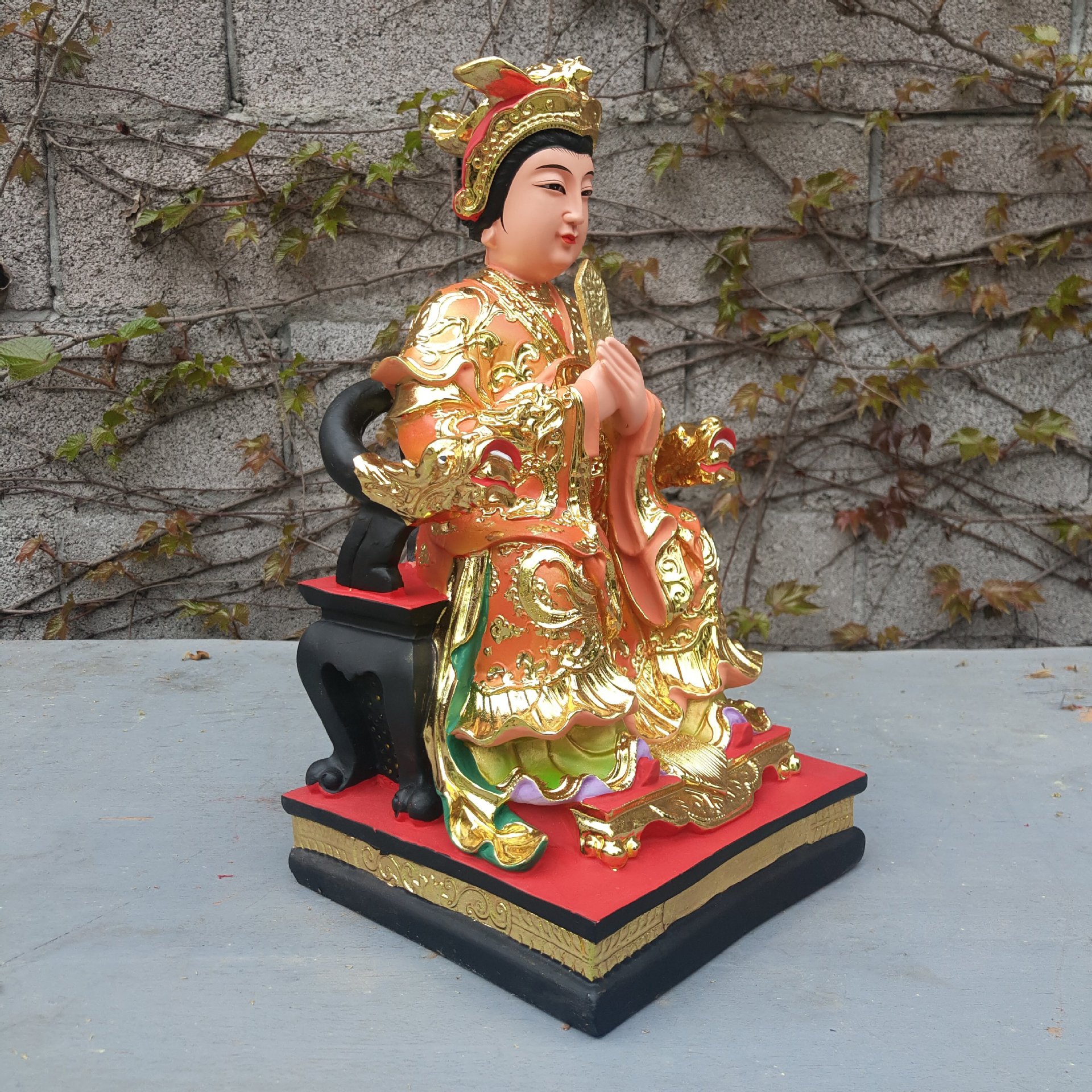 树脂佛像工艺品摆件 16寸圣母三霄娘娘碧霞元君琼霄碧霄云霄