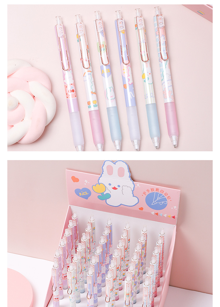 一木林南希兔自动活动按动铅笔可爱卡通2b0.5mm 文具批发yml-7610