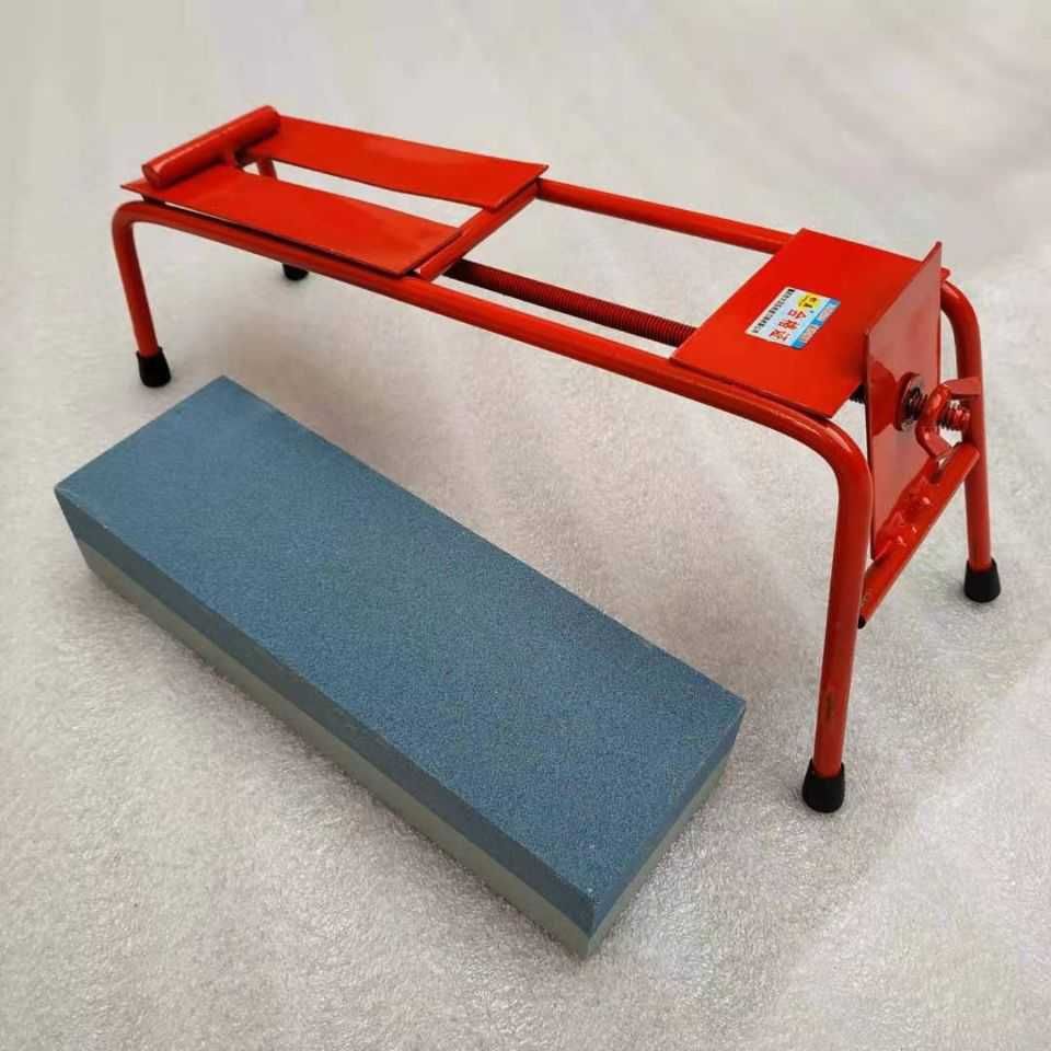 松益防滑磨刀石架可调节油石架铁制油石支架磨刀神器户外快速磨刀