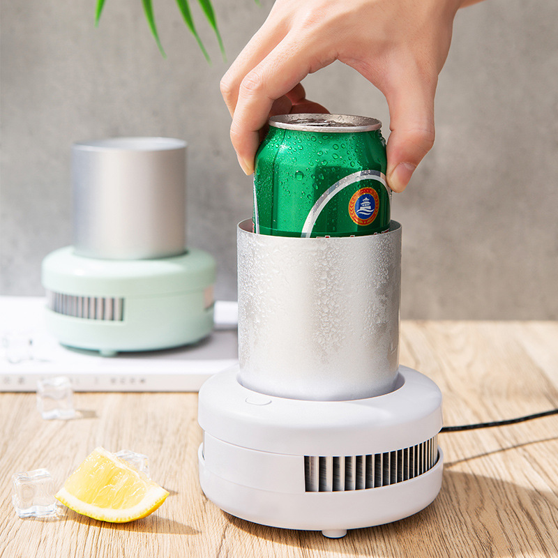 夏季快速制冷杯子冰镇杯办公室桌面制冷水杯降温智能冷暖杯冷饮机