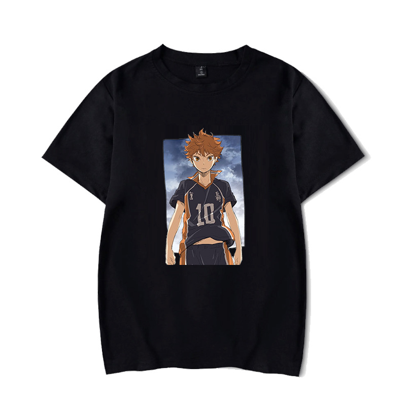 排球少年动漫周边短袖t恤衫男 乌野高校排球部西谷夕半袖ins夏