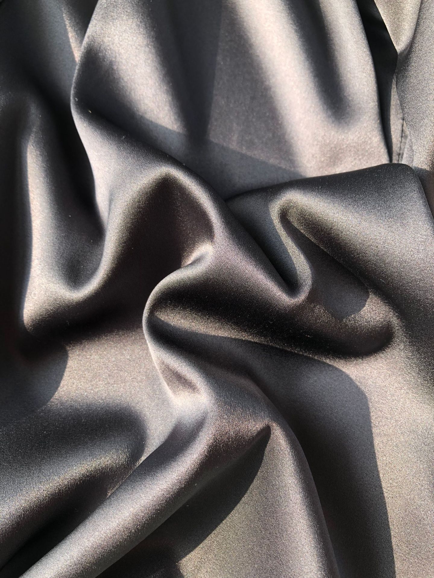 蒿吉轻奢真丝缎衬衫 奢华重磅砂洗真丝素绉缎长袖衬衫