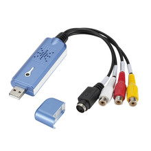 USB2.0 视频采集卡 DVD AV视频转USB电脑高清转电脑看电视 带录制