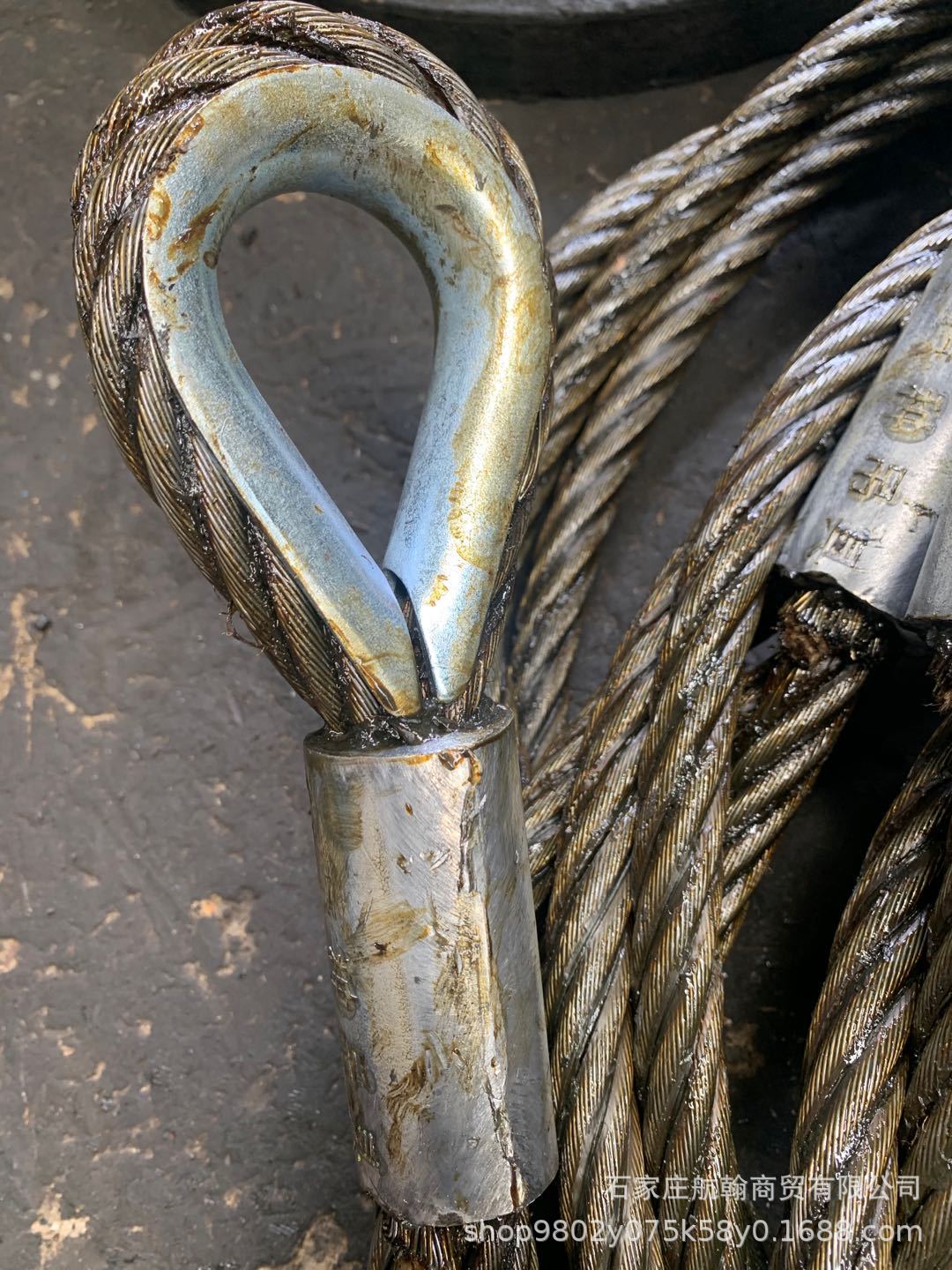 加工压制钢丝绳套 压制起重索具 压制铝套钢丝绳16