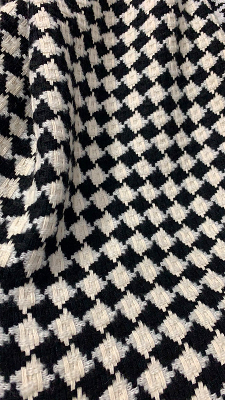 【企业集采】毛呢面料 千鸟格大衣布料 绍兴面料