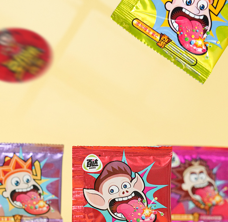 新品百达牌20克西游跳跳糖巧克力可乐混合口味卡通劲跳糖箱装厂家