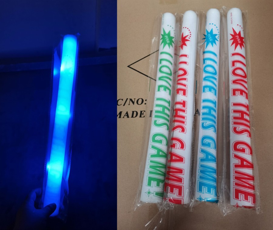 Colorful Sponge Light Stick Foam LED Glow Stick Star Concert Support Fluorescent Props Glow Stick Wholesale
