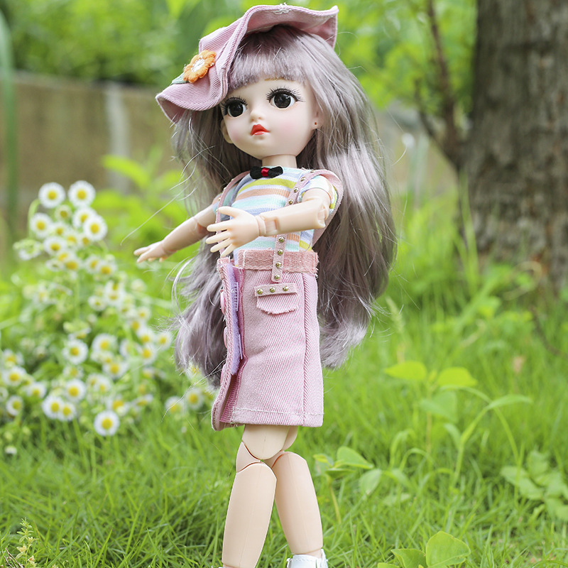 缪莉30cm时尚可换装洋娃娃搪胶公仔儿童暑假玩具小女孩过生日礼物