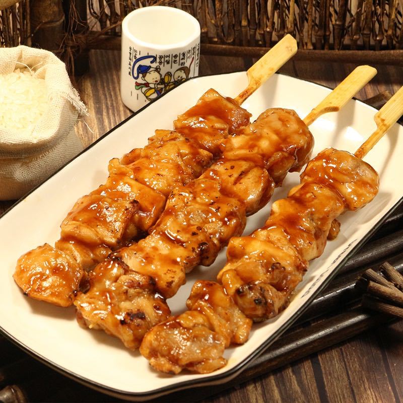 大成食品 霸王鸡肉串400g 5支装 罗森同款照烧鸡肉串冷冻加热即食