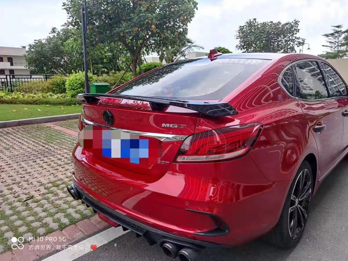 第三代名爵6尾翼运动款跑车翼原厂改装装饰套件碳纤维2020款名爵6