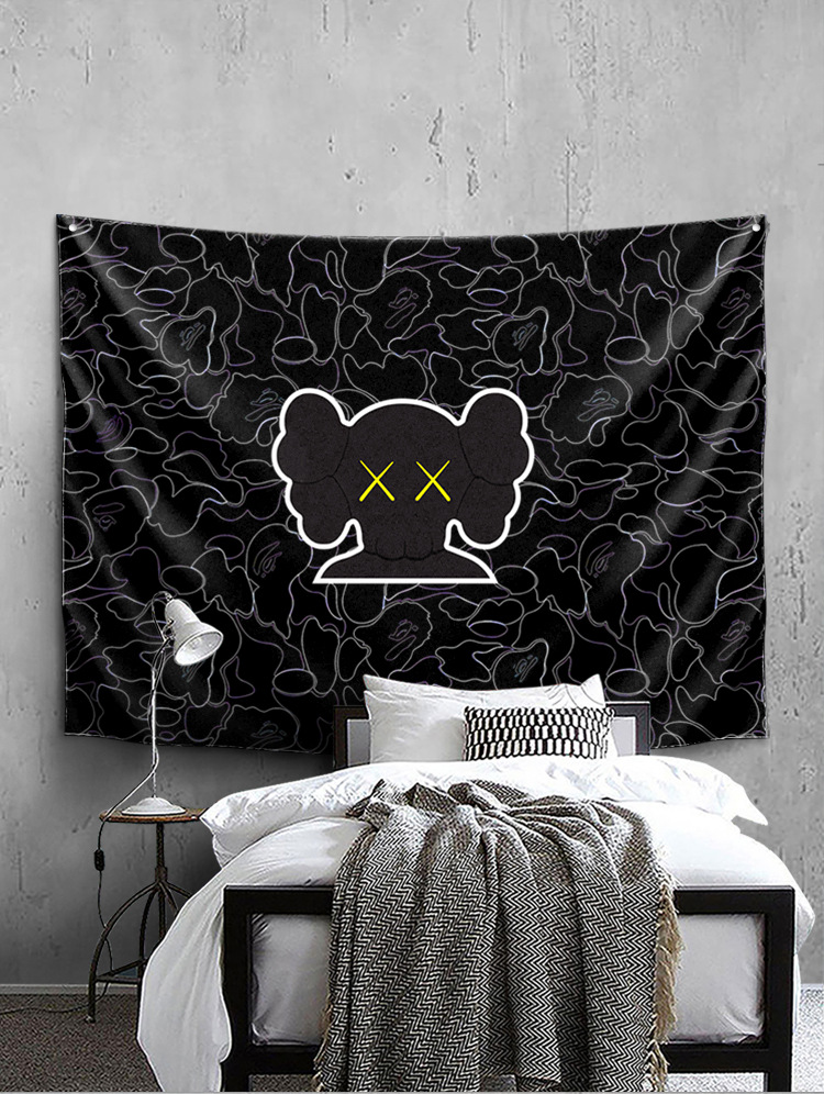 家居卧室时尚潮流背景墙挂毯ins挂布家居公司装饰厂家一件代发