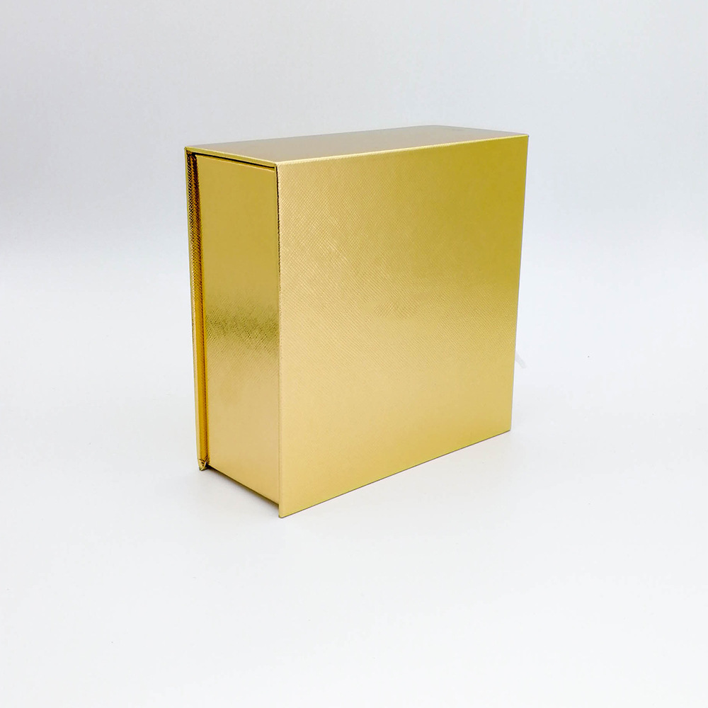 金光闪闪礼盒硬纸板包装盒方形金卡纸土豪金礼品盒子
