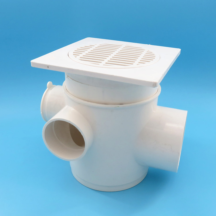 pvc多功能防臭地漏110*75*50防臭卫生间厕所下水管同层排水多功能