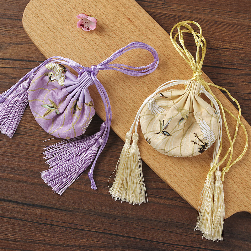 端午节古风流苏汉服荷包香包香囊自制手工缝制随身空袋刺绣风