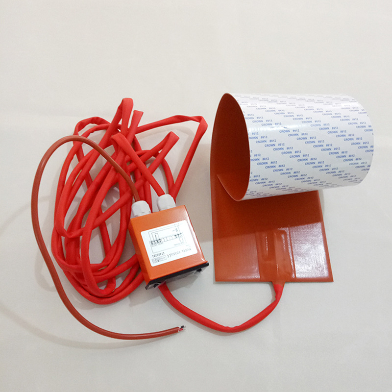 带魔术贴数显温控硅胶加热带 硅橡胶加热板 管道加热带厂家直供