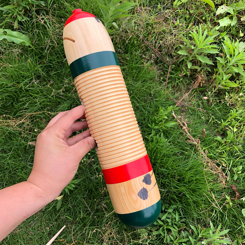 奥尔夫乐器直筒蛙鸣筒儿童打击乐器直蛙筒刮胡鸣蛙筒声效乐器鱼蛙