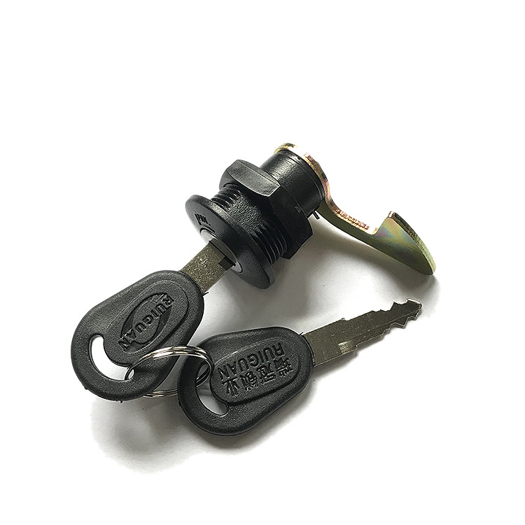 电动车后备箱锁踏板车红五星款尾箱锁 电瓶车q8尾箱锁储物箱锁