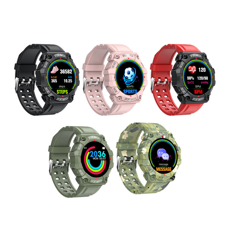 Cross-Border Resources Fd68 Heart Rate Watch Sports Waterproof Bluetooth Wear Step Counting Health Smart Bracelet