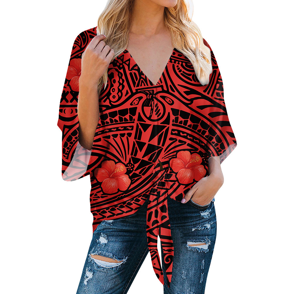 国际站波利尼西亚风polynesian traditional tribal print 连衣裙