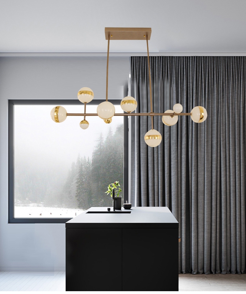 北欧吊灯轻奢简约魔豆灯现代分子北欧风灯具2020年新款客厅灯大灯