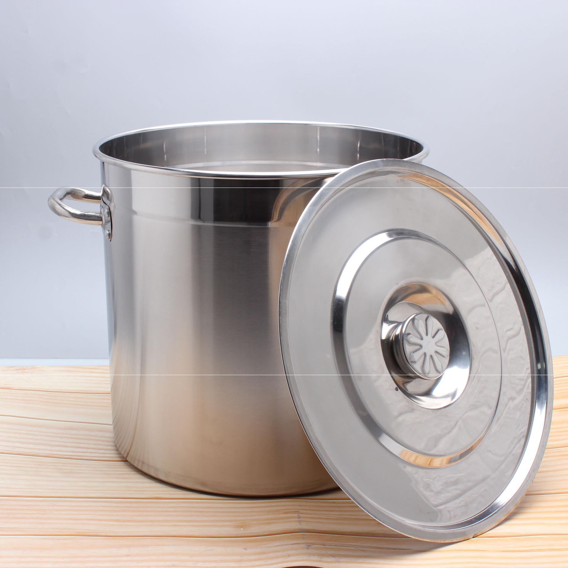 304不锈钢汤桶带盖商用多用桶汤锅 酒店食堂饭桶加厚水桶加高桶