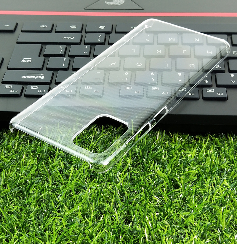 适用于三星a51 a71 pc硬壳素材壳透明壳半包手机外壳水晶壳保护套