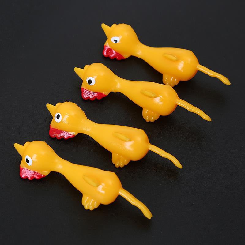 弹射小鸡创意火鸡可粘墙会拉长抖音同款玩具发泄弹射火鸡儿童玩具
