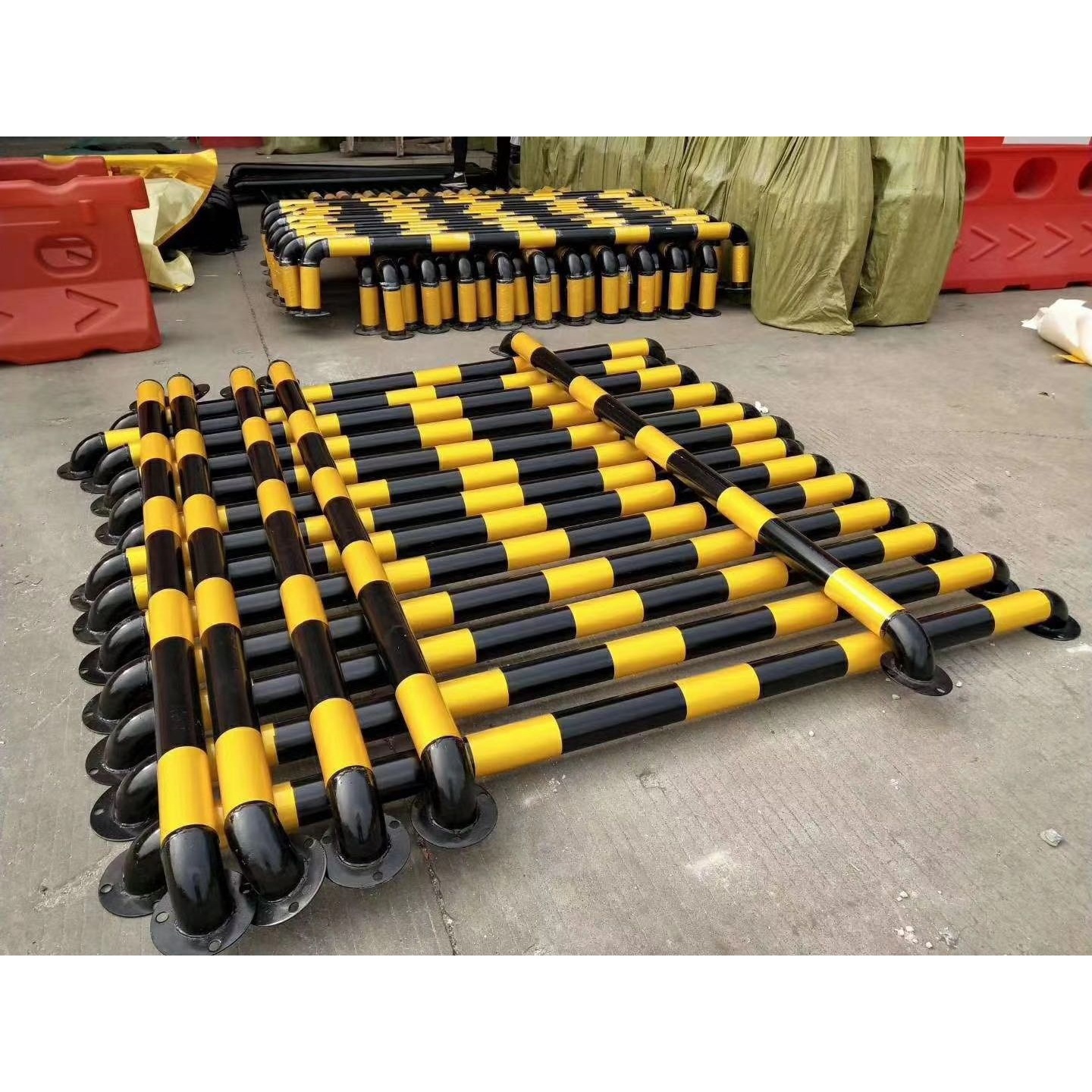 u型防撞柱停车场挡车杆 油站m型防撞栏 车辆挡车管 隔离桩止退器