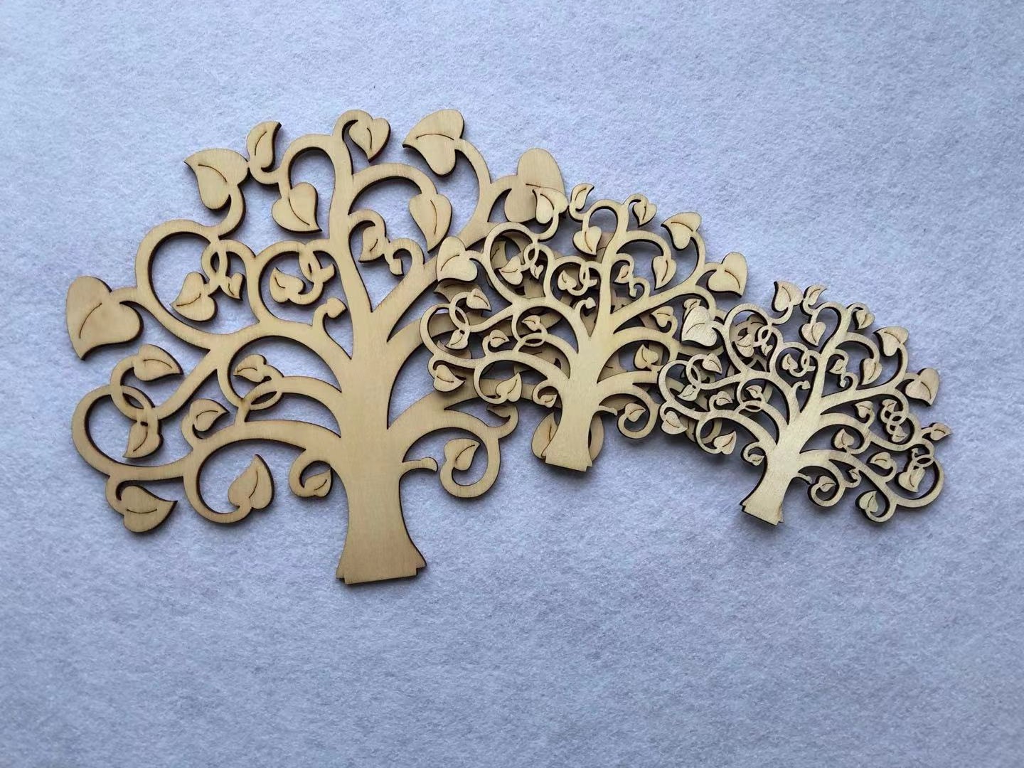 木制创意激光雕刻生命树摆件木制饰品挂件装饰工艺品