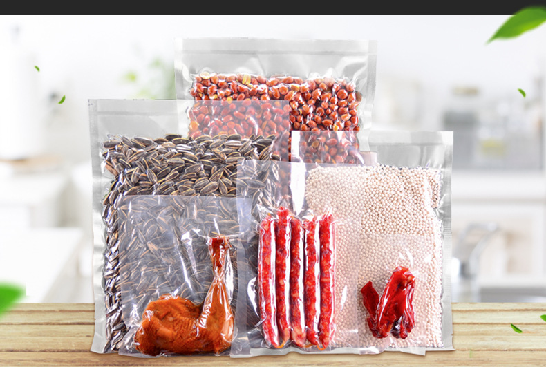 透明食品复合真空袋 光面真空袋熟食真空包装袋阿胶糕袋定做批发