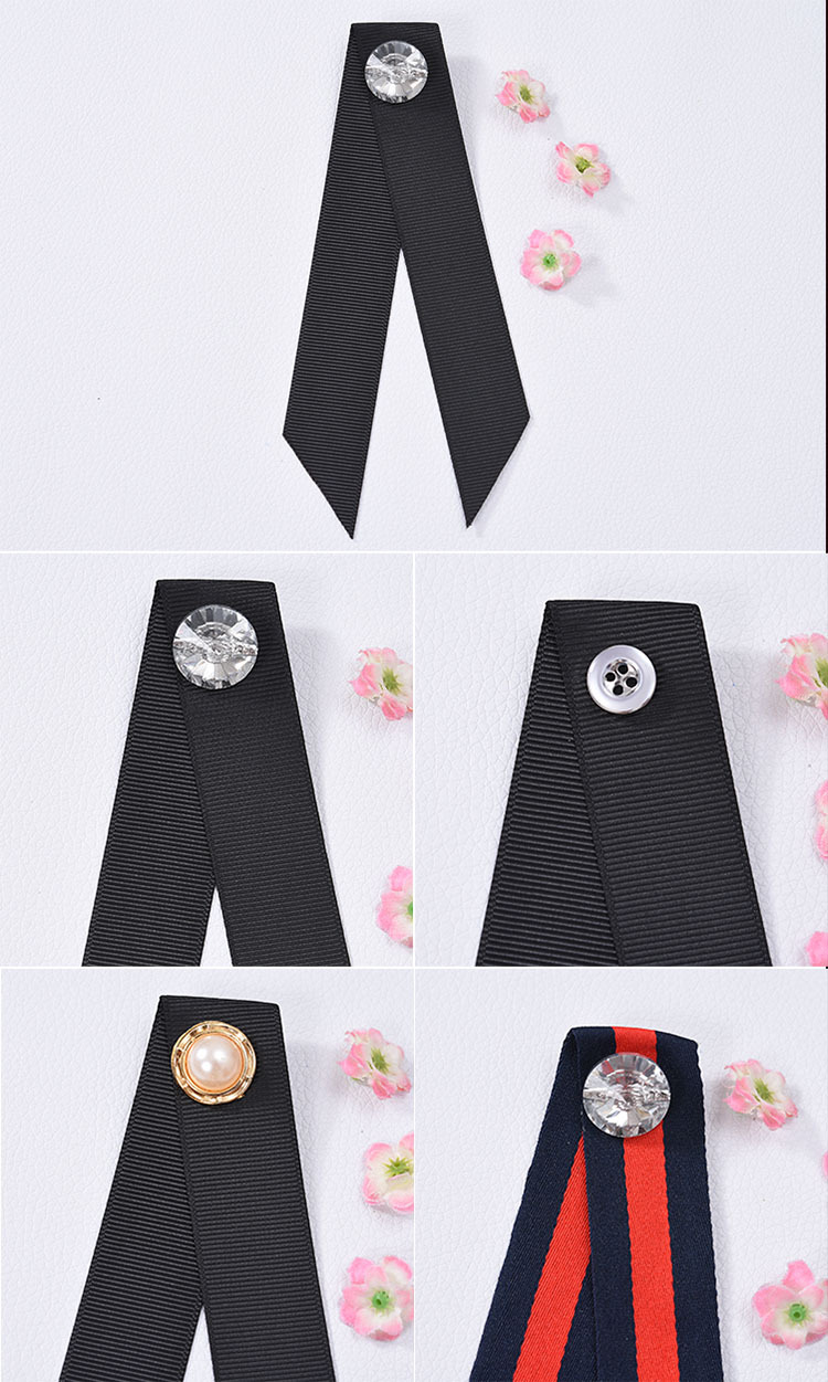 领结女简约时尚别针式衬衫蝴蝶结配饰品工作制服领花胸花别针扣