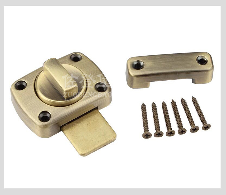 新型左右门插销锁扣左右插销门扣门闩移门推拉门试衣间明装小插销