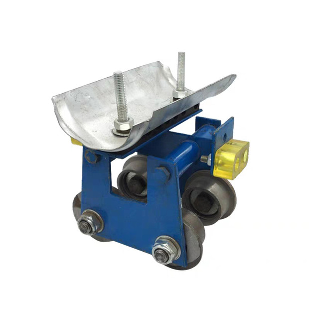 ch型起重拖缆滑车10号工字钢电缆加厚吊线滑轮行车电缆传导滑车