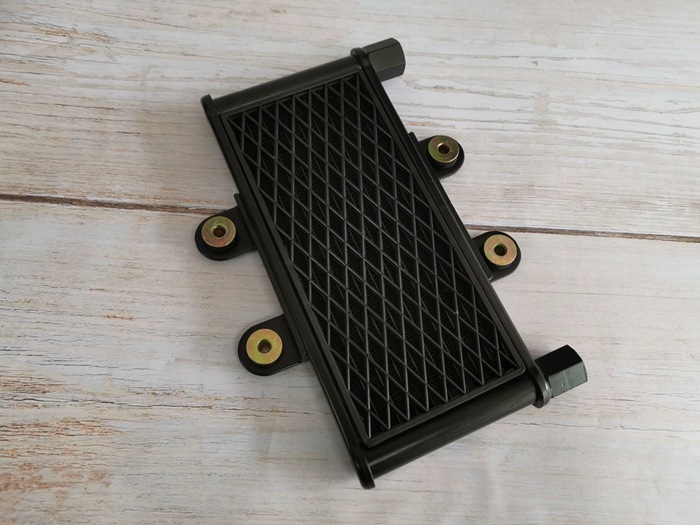 适用于摩托车配件发动机改装机油散热器冷却器铝制大流量油冷装置