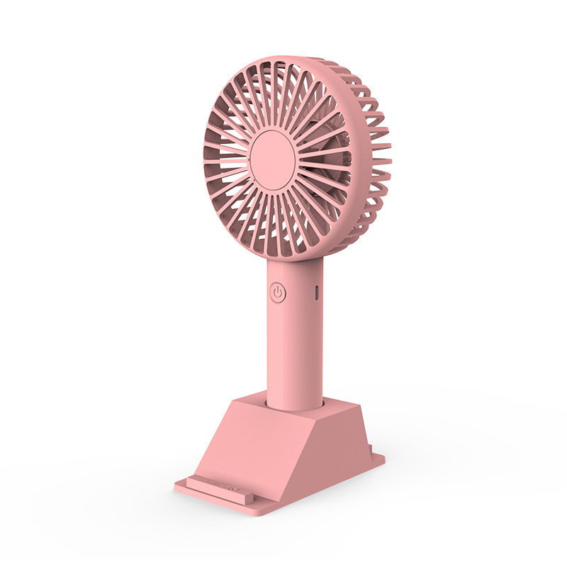 手持usb小风扇 桌面充电迷你立式便携静音大风力大容量4寸小风扇
