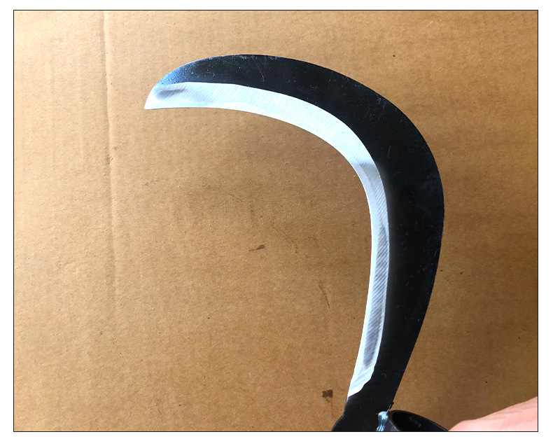 厂家直供 锰钢大号槟榔刀可装长柄割草刀 户外野钓水草收割镰刀