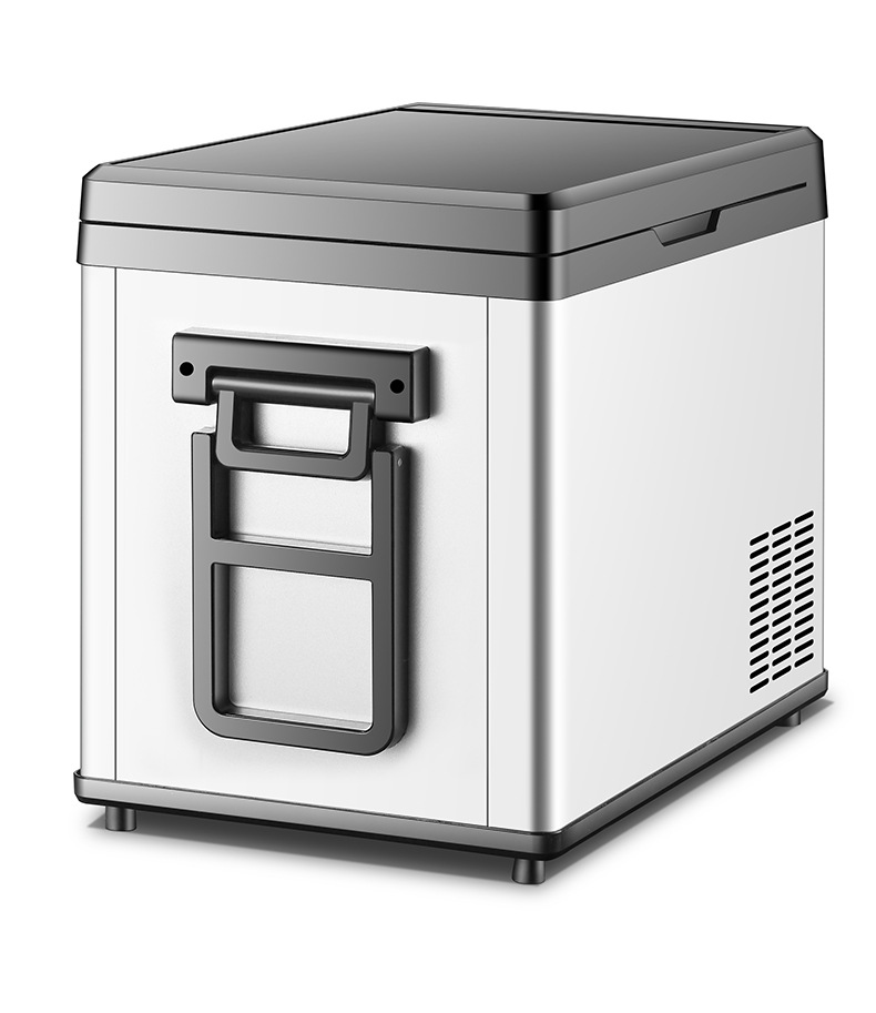 带拉杆轮子车载冰箱12v24v直流冰箱房车冰箱户外移动式冰箱