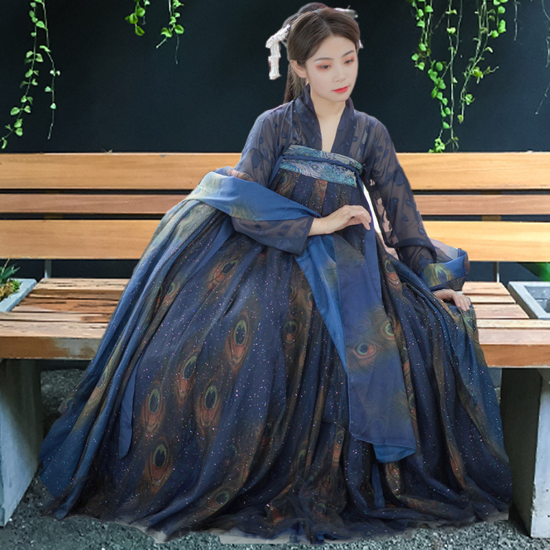 【凤莺】汉服女成人齐腰交领襦裙齐胸刺绣大袖衫汉服女装