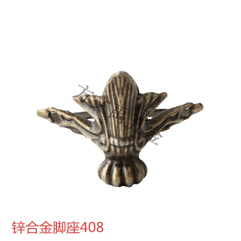 锌合金脚座408青古铜色双层燕尾飞机脚座三角脚座饰品脚座垫脚