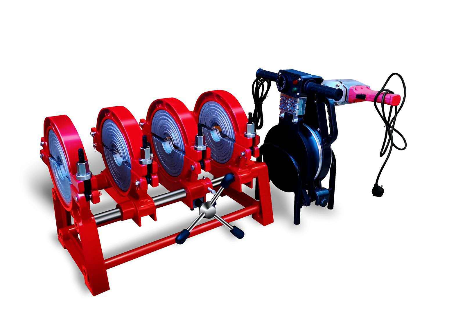 林菲63-160/200/250手动手摇pe热熔机对焊机管热熔器焊接机对接机