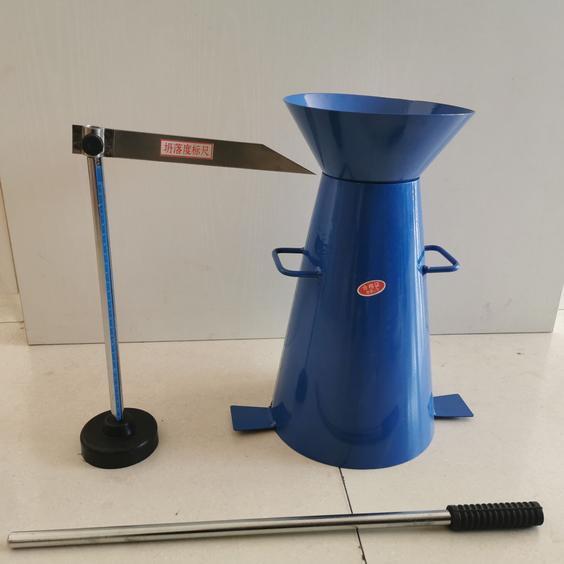 厂家生产塌落度测定仪塌落度筒混凝土塌落度筒标尺捣棒
