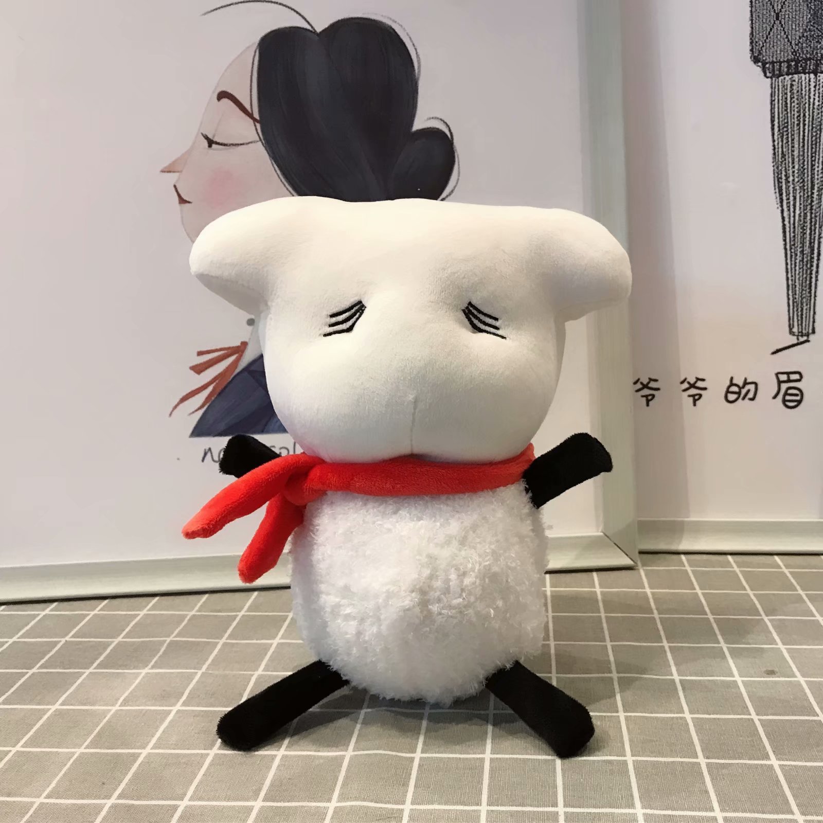 变身恐龙易烊千玺公仔可爱仿真羊毛绒玩具围巾千玺羊毛绒挂件玩偶