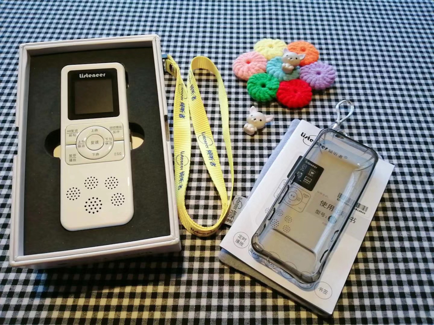 倾听者listeneer/倾听者复读机磁带英语学习智能断句mp3插卡充电