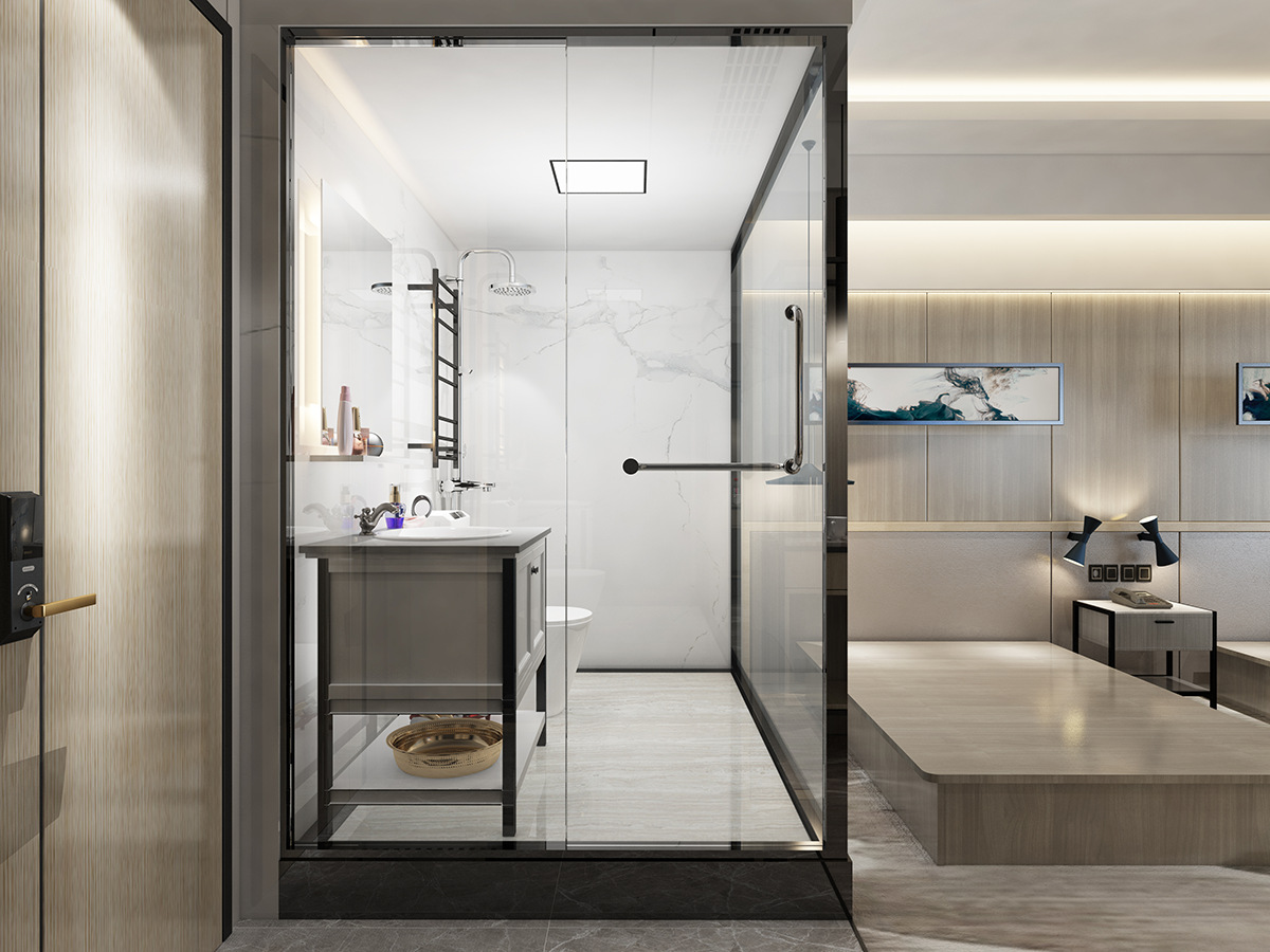 宾馆整体卫生间新型一体式集成洗手间适用酒店民宿出租房可开发票