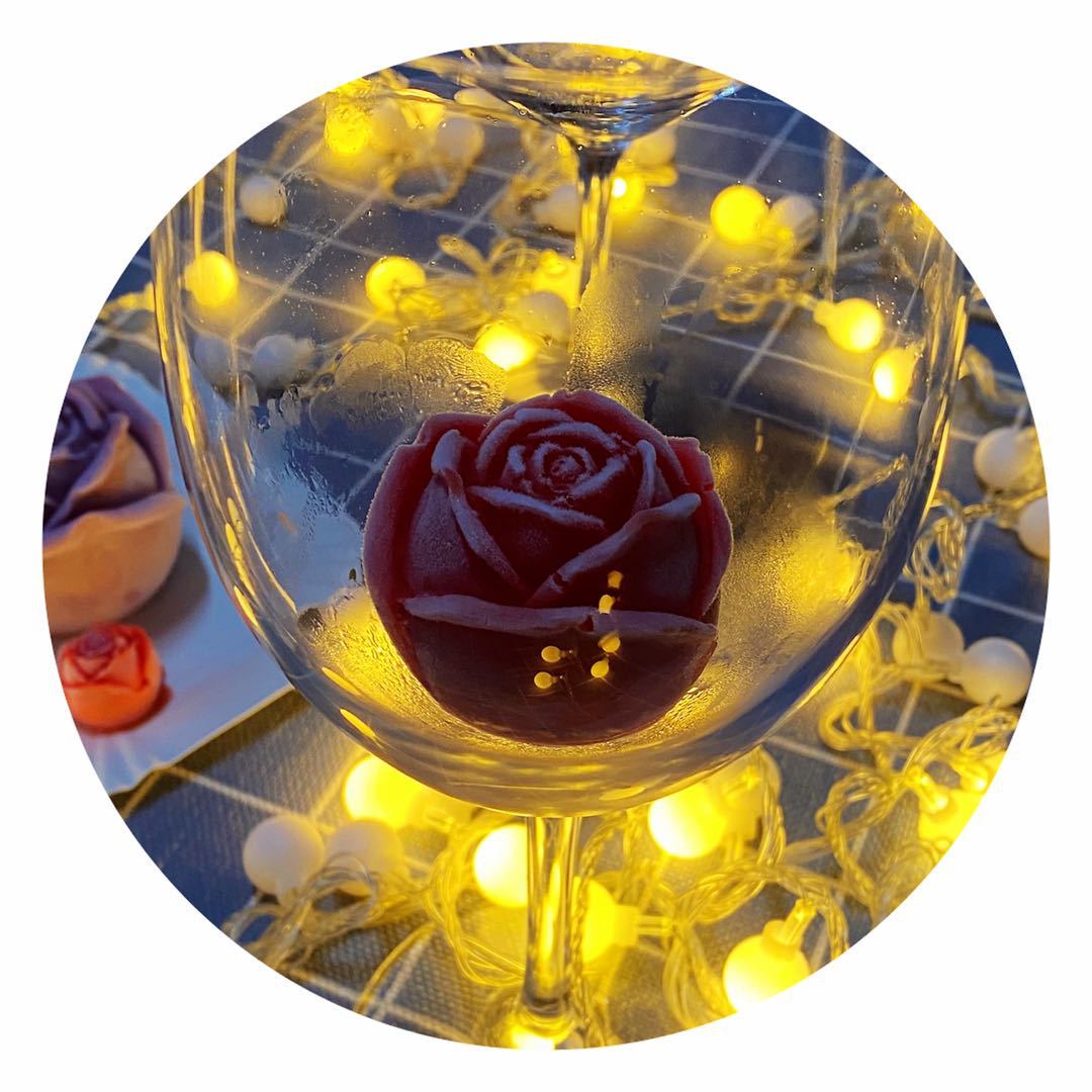 Manufacturer Internet Celebrity Rose Ice Tray Silicone Ice Cube Mold Cake Decorations Chocolate Candle DIY Mold