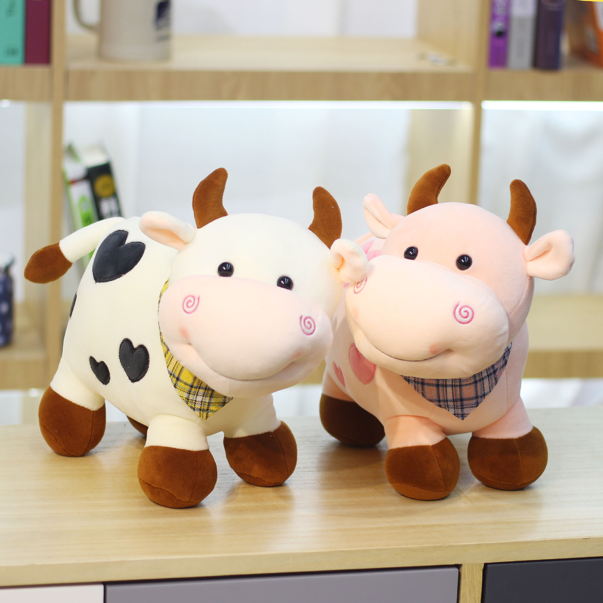 新款热销牛牛小可毛绒玩具公仔可爱小牛玩偶儿童生日礼物现货批发