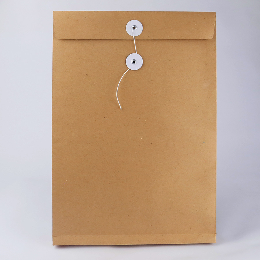 无字全空白牛皮纸档案袋 办公a4文件袋资料袋 公文袋投标书袋